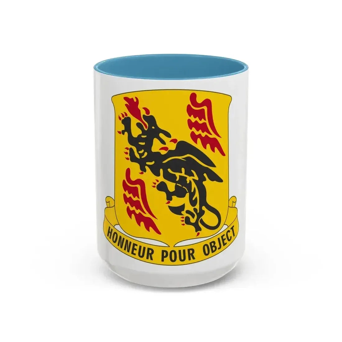 81 Airborne Antiaircraft Artillery Battalion (U.S. Army) Accent Coffee Mug 15oz Light Blue - Go Mug Yourself