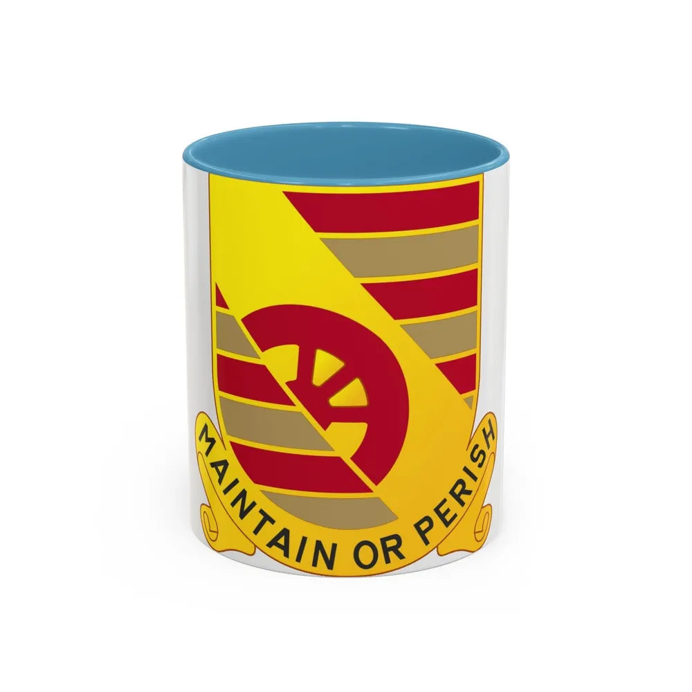 81 Maintenance Battalion (U.S. Army) Accent Coffee Mug-11oz-Light Blue-Go Mug Yourself