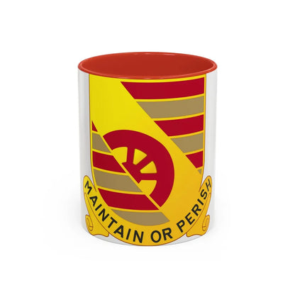 81 Maintenance Battalion (U.S. Army) Accent Coffee Mug-11oz-Red-Go Mug Yourself