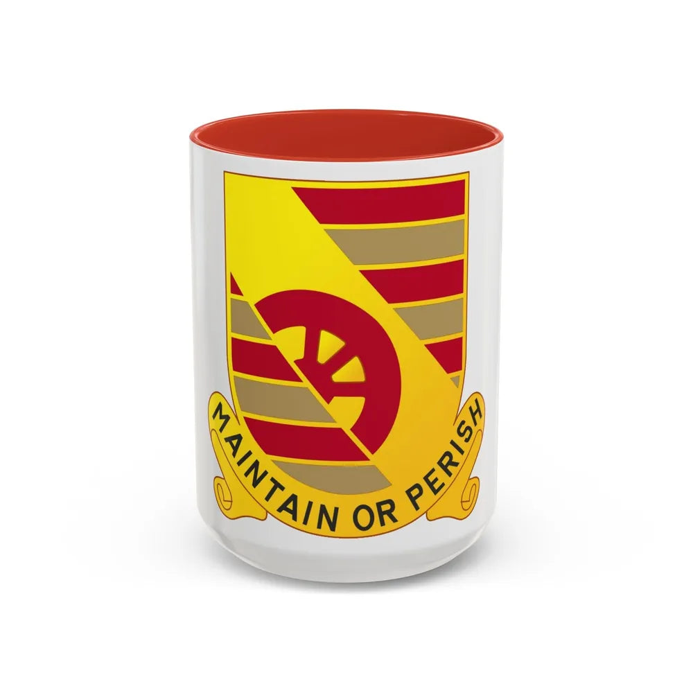 81 Maintenance Battalion (U.S. Army) Accent Coffee Mug-15oz-Navy-Go Mug Yourself