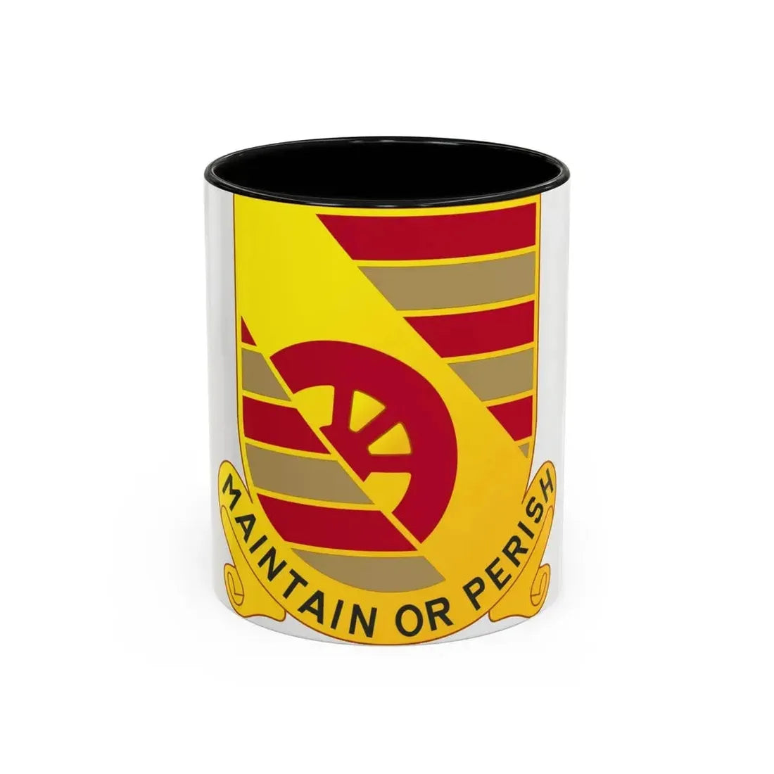 81 Maintenance Battalion (U.S. Army) Accent Coffee Mug 11oz Black - Go Mug Yourself
