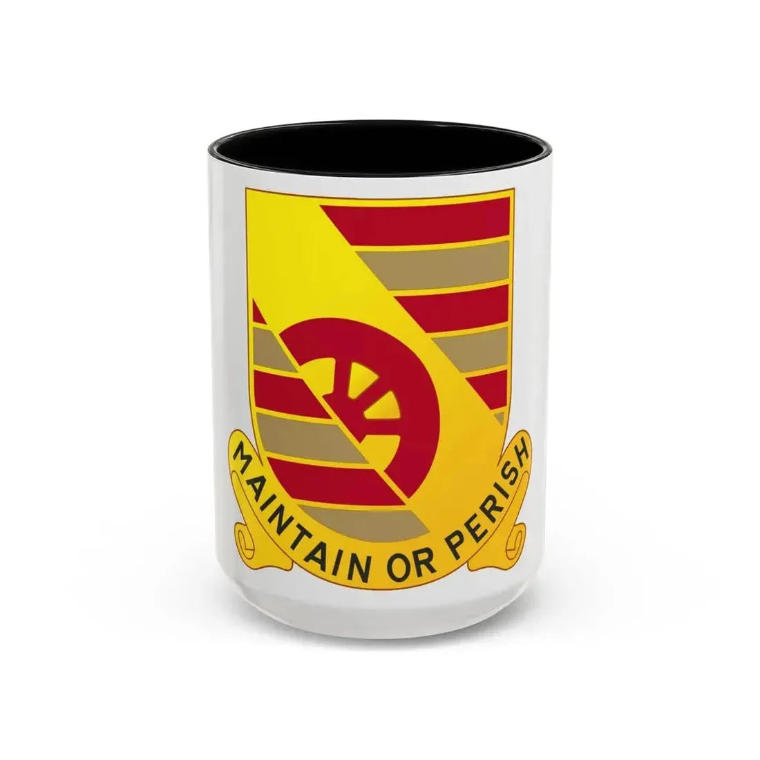 81 Maintenance Battalion (U.S. Army) Accent Coffee Mug 15oz Black - Go Mug Yourself