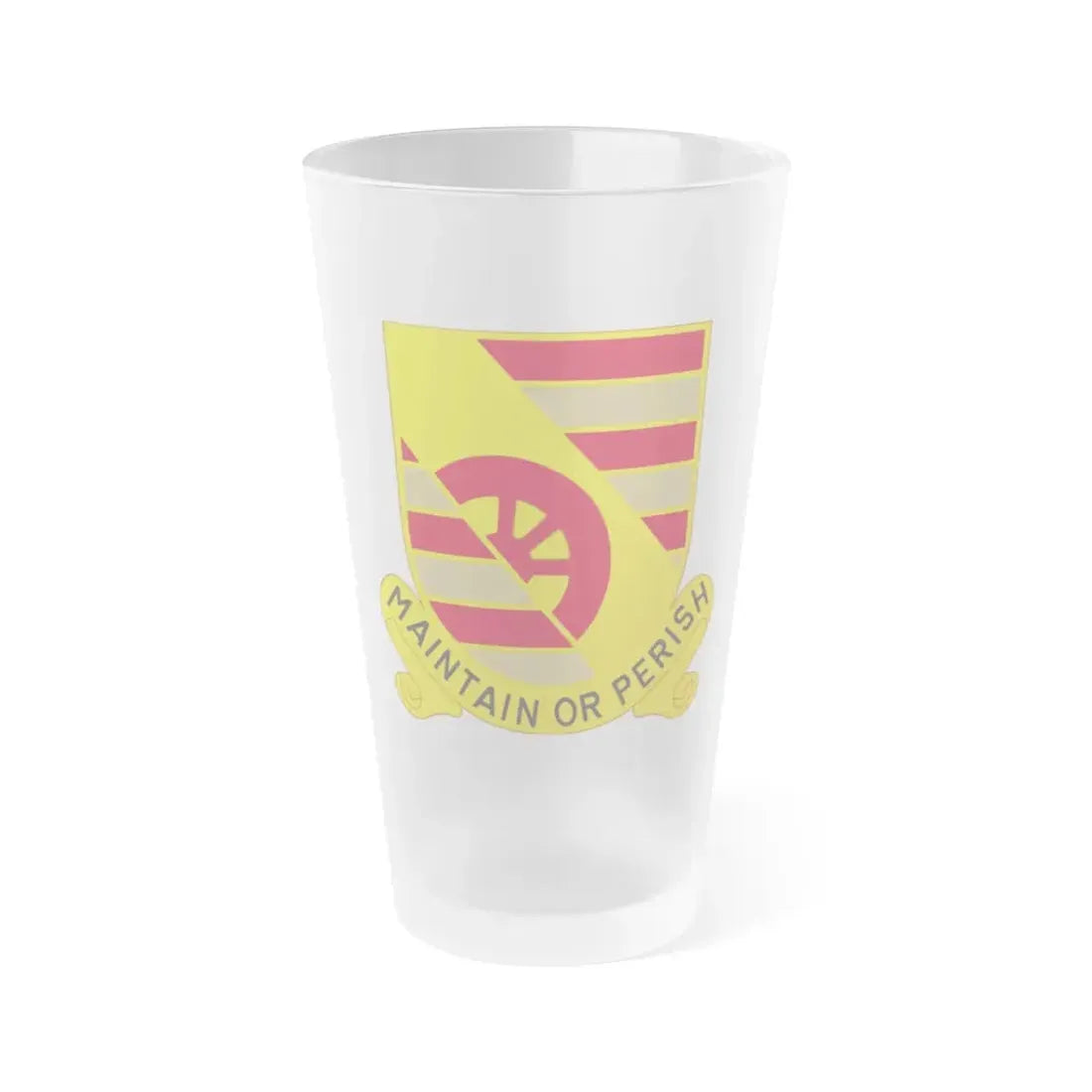 81 Maintenance Battalion (U.S. Army) Frosted Pint Glass 16oz Default Title - Go Mug Yourself