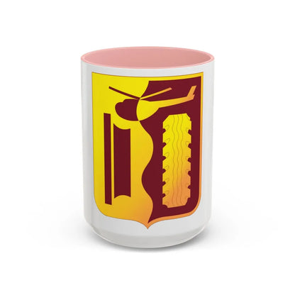 81 Transportation Battalion (U.S. Army) Accent Coffee Mug-15oz-Pink-Go Mug Yourself