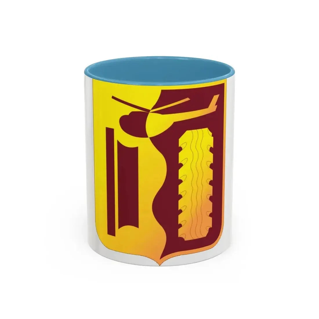 81 Transportation Battalion (U.S. Army) Accent Coffee Mug 11oz Light Blue - Go Mug Yourself