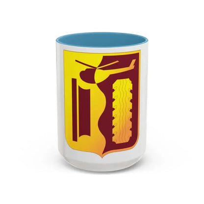 81 Transportation Battalion (U.S. Army) Accent Coffee Mug 15oz Light Blue - Go Mug Yourself