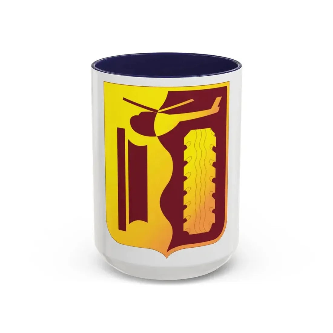 81 Transportation Battalion (U.S. Army) Accent Coffee Mug 15oz Navy - Go Mug Yourself