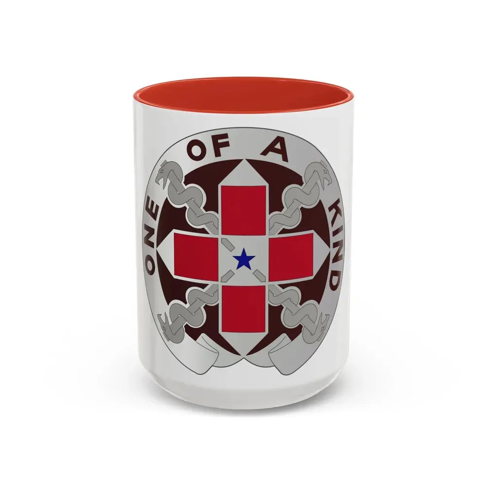 810 Convalescent Center (U.S. Army) Accent Coffee Mug 15oz Red - Go Mug Yourself