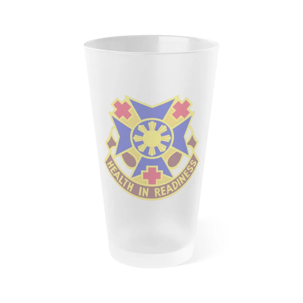 810 Field Hospital (U.S. Army) Frosted Pint Glass 16oz-Go Mug Yourself