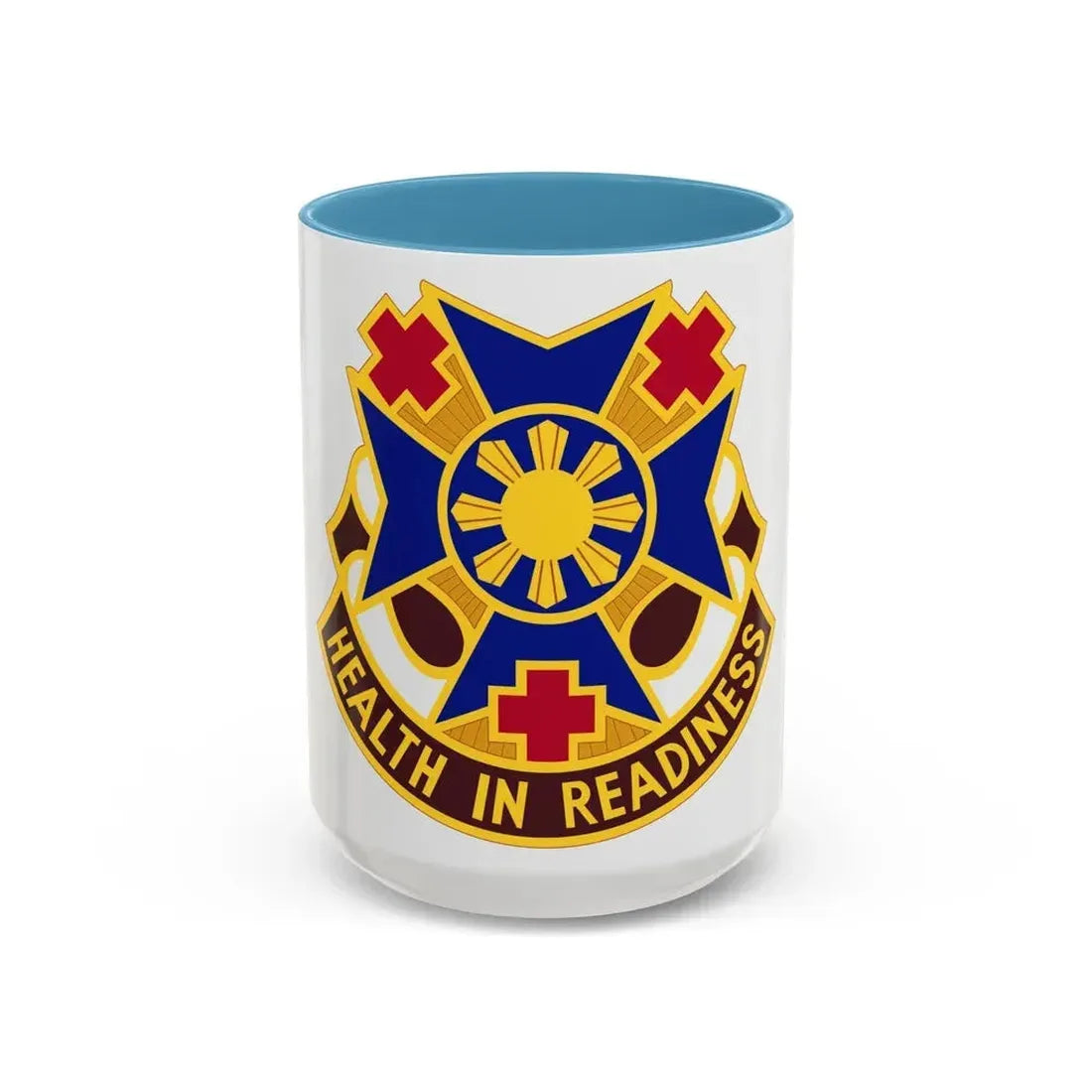 810 Field Hospital (U.S. Army) Accent Coffee Mug 15oz Light Blue - Go Mug Yourself