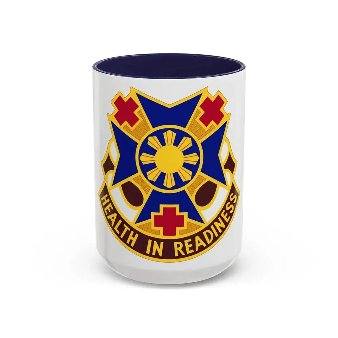 810 Field Hospital (U.S. Army) Accent Coffee Mug 15oz Navy - Go Mug Yourself