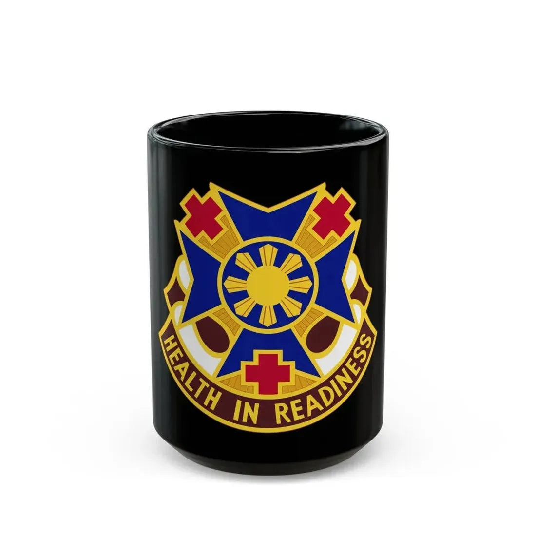 810 Field Hospital (U.S. Army) Black Coffee Mug 15oz - Go Mug Yourself