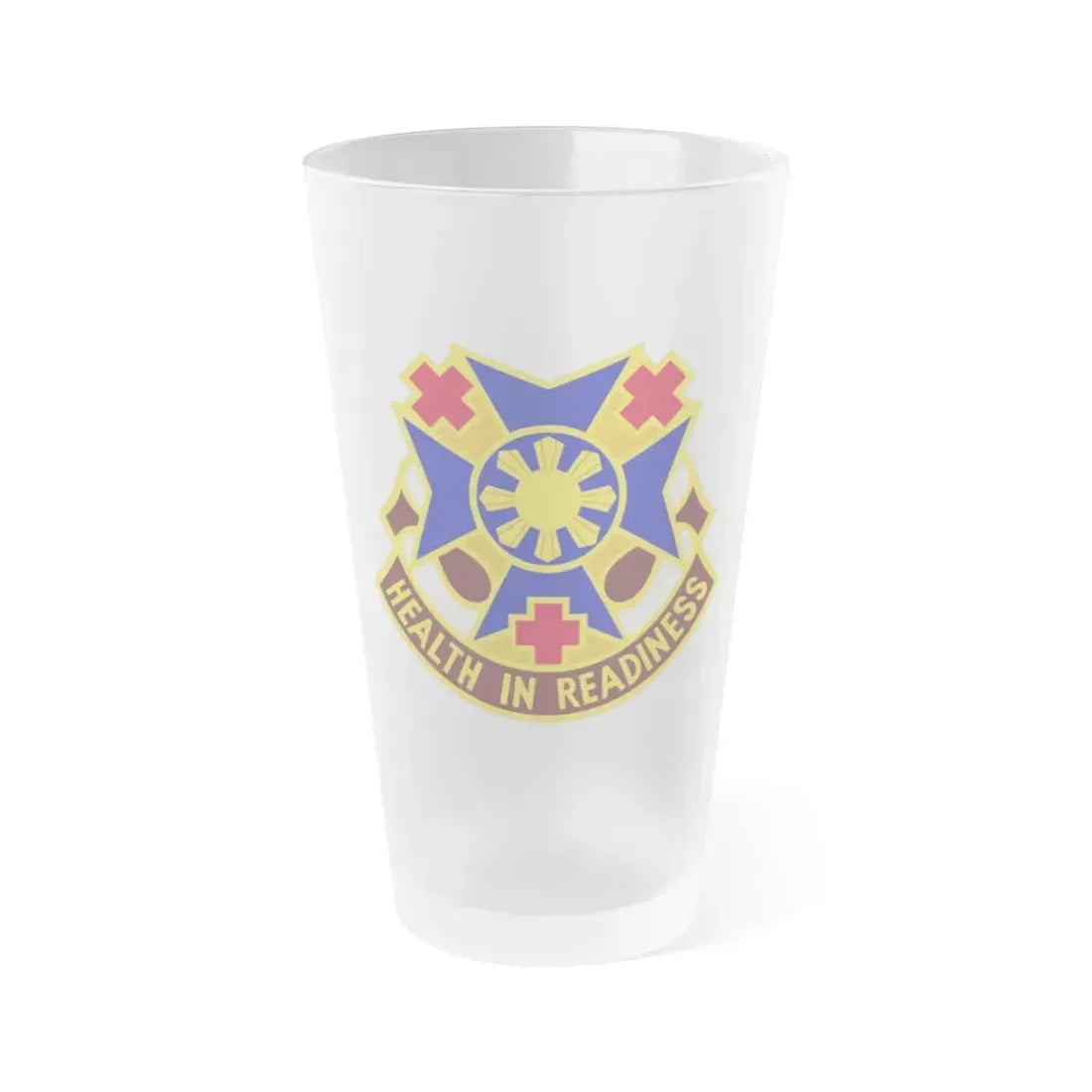 810 Field Hospital (U.S. Army) Frosted Pint Glass 16oz Default Title - Go Mug Yourself