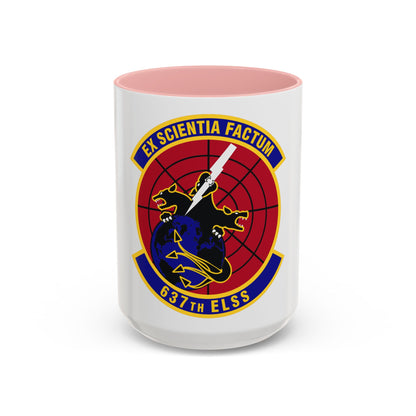 637th Electronic Systems Squadron (U.S. Air Force) Accent Coffee Mug