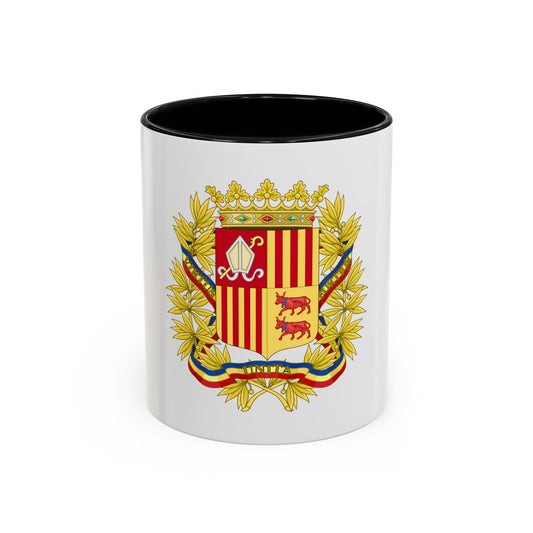 Coat of Arms of the high authorities of Andorra - Accent Coffee Mug