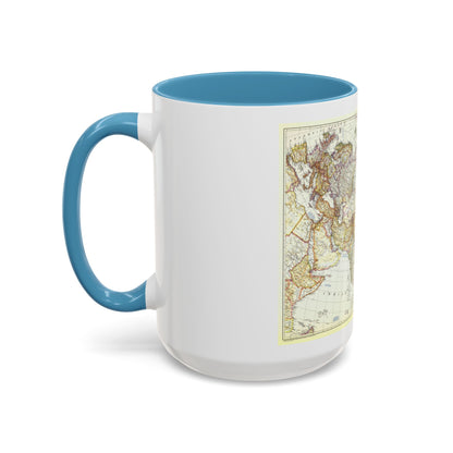 Asia and Adjacent Areas (1951) (Map) Accent Coffee Mug
