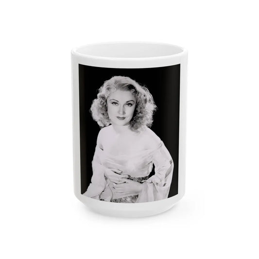 Fay Wray #15 (Vintage Female Icon) White Coffee Mug-15oz-Go Mug Yourself