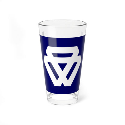 Flag of Nishikatsura Yamanashi (Japan) Pint Glass 16oz