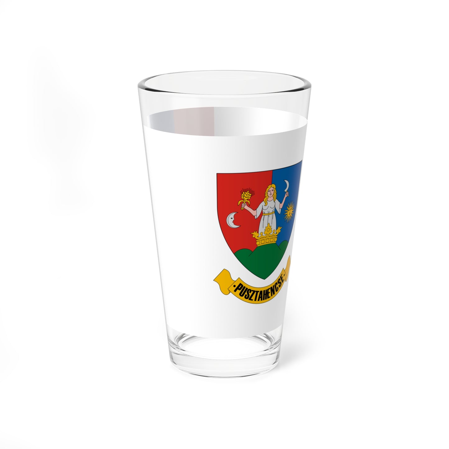 Flag of Pusztahencse (Hungary) Pint Glass 16oz