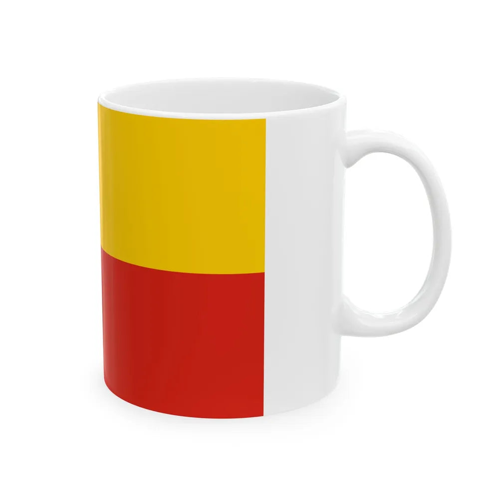 Flag of Warsaw Poland - White Coffee Mug-Go Mug Yourself