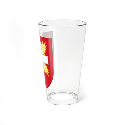 Escudo del Municipio Santa Cruz de El Seibo (Costa Rica) (Coat of Arms) Pint Glass 16oz