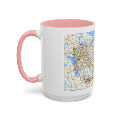 Russia - Soviet Union (1976) (Map) Accent Coffee Mug