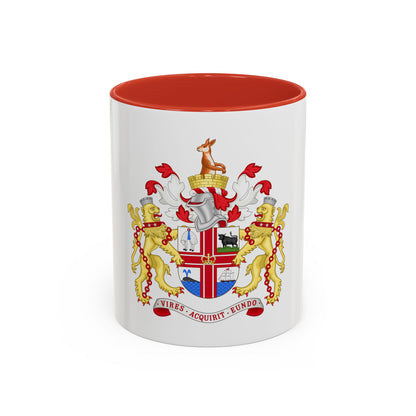 Coat of Arms Melbourne Australia - Accent Coffee Mug