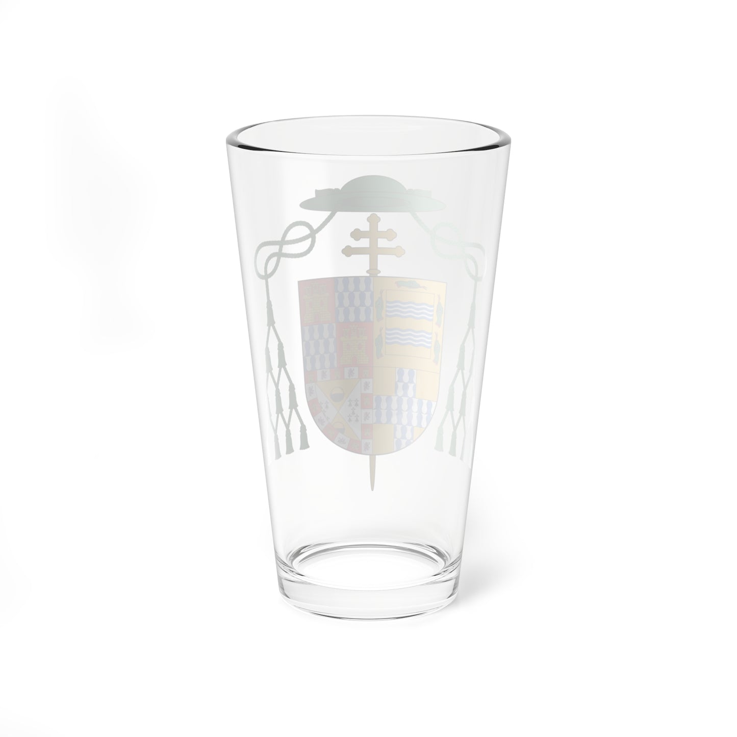 Escudo de Alonso Bernardo de los Ríos Guzmán (Spain) (Coat of Arms) Pint Glass 16oz