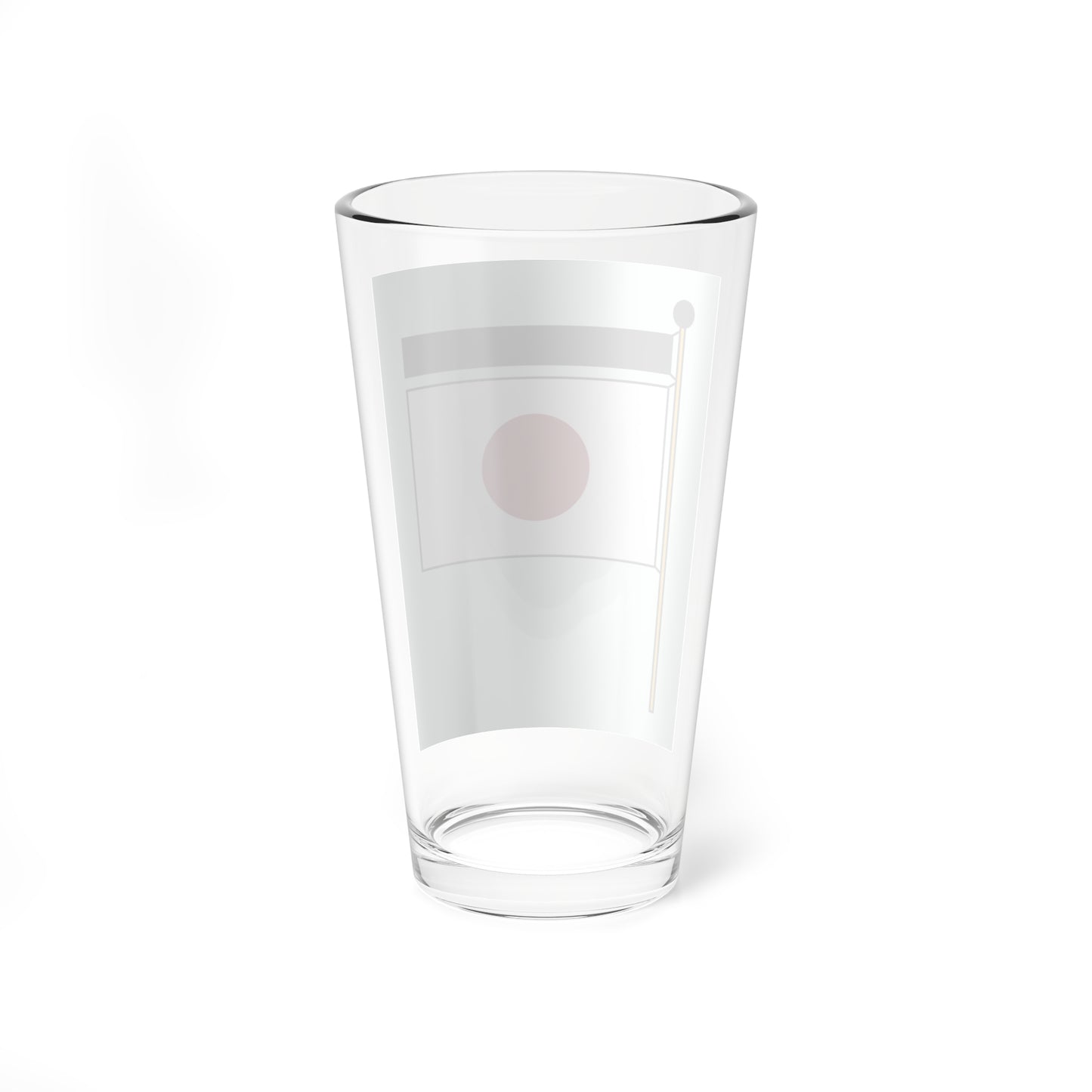 Japan mourning flag (Japan) Pint Glass 16oz