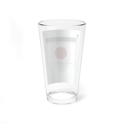 Japan mourning flag (Japan) Pint Glass 16oz