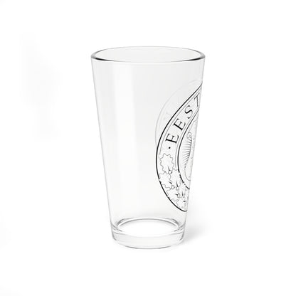 Seal of the Bank of Estonia (Estonia) (Coat of Arms) Pint Glass 16oz