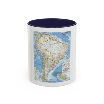 South America (1960) (Map) Accent Coffee Mug
