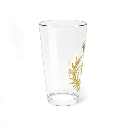 Emblem of the Logistics Forces of the Spanish Army (Spain) (Coat of Arms) Pint Glass 16oz