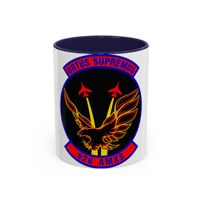 926 Aircraft Maintenance Squadron AFRC (U.S. Air Force) Accent Coffee Mug