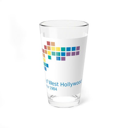 Flag of West Hollywood California (United States) Pint Glass 16oz