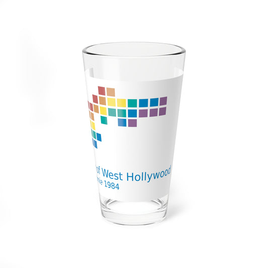 Flag of West Hollywood California (United States) Pint Glass 16oz