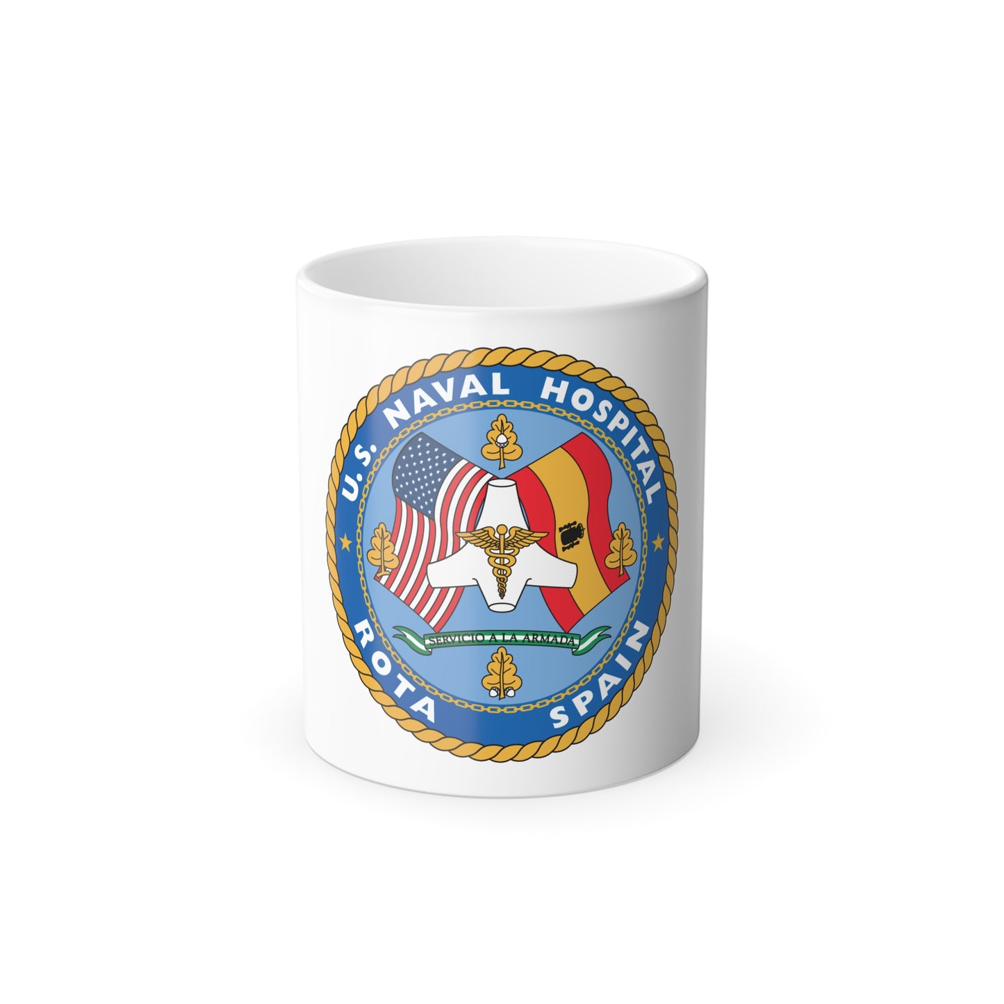 US Naval Hospital Rota Spain (U.S. Navy) Color Changing Mug 11oz