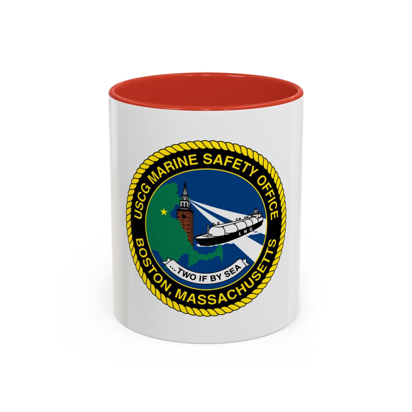 USCG MSO Boston Marine Safety Office (U.S. Coast Guard) Accent Coffee Mug