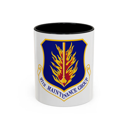 97 Maintenance Group AETC (U.S. Air Force) Accent Coffee Mug