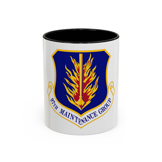 97 Maintenance Group AETC (U.S. Air Force) Accent Coffee Mug