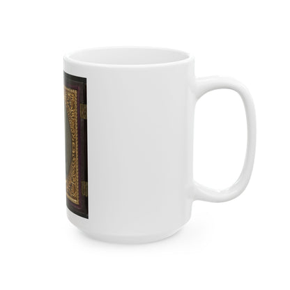 Unidentified Soldier In Confederate Shell Jacket (U.S. Civil War) White Coffee Mug
