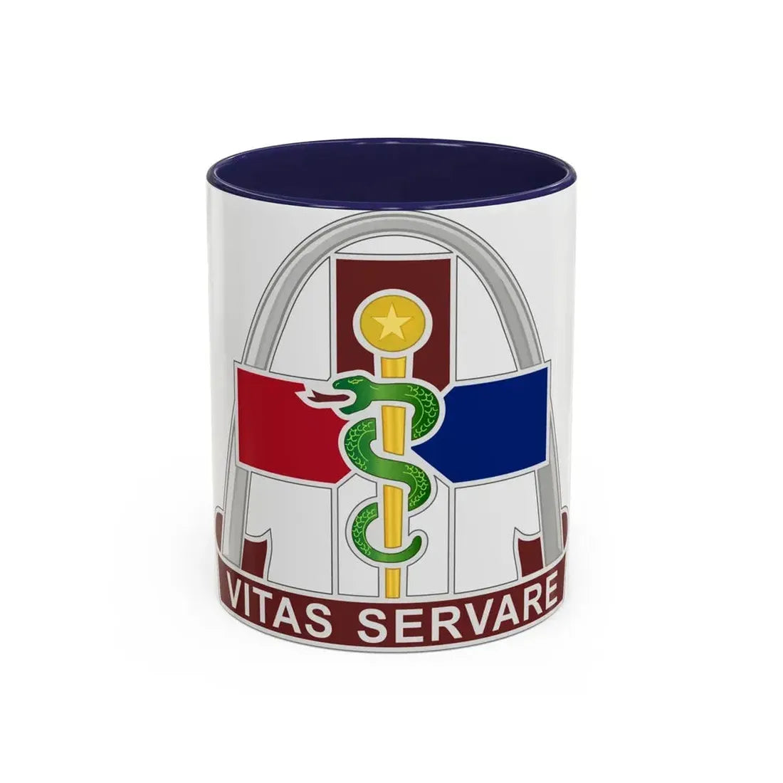 811th Hospital Center (U.S. Army) Accent Coffee Mug 11oz Navy - Go Mug Yourself