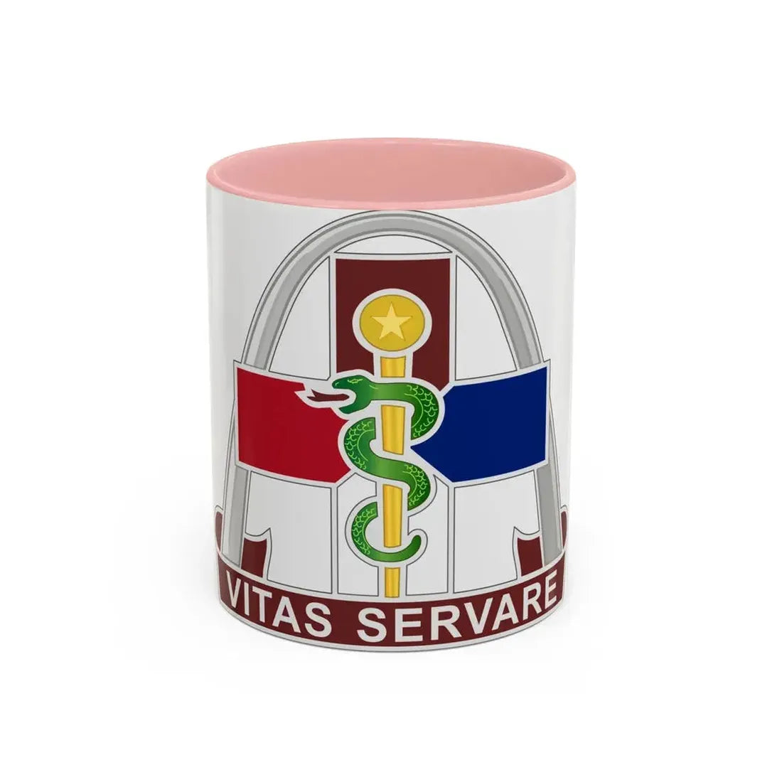 811th Hospital Center (U.S. Army) Accent Coffee Mug 11oz Pink - Go Mug Yourself