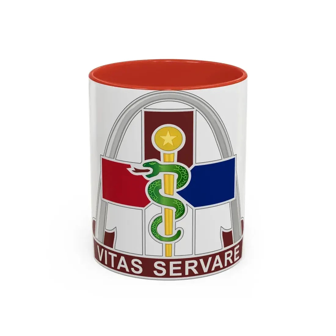 811th Hospital Center (U.S. Army) Accent Coffee Mug 11oz Red - Go Mug Yourself