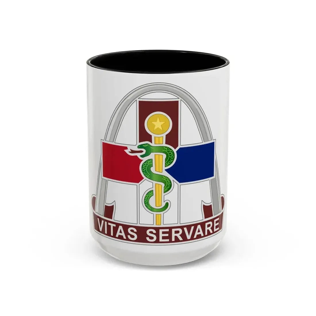 811th Hospital Center (U.S. Army) Accent Coffee Mug 15oz Black - Go Mug Yourself