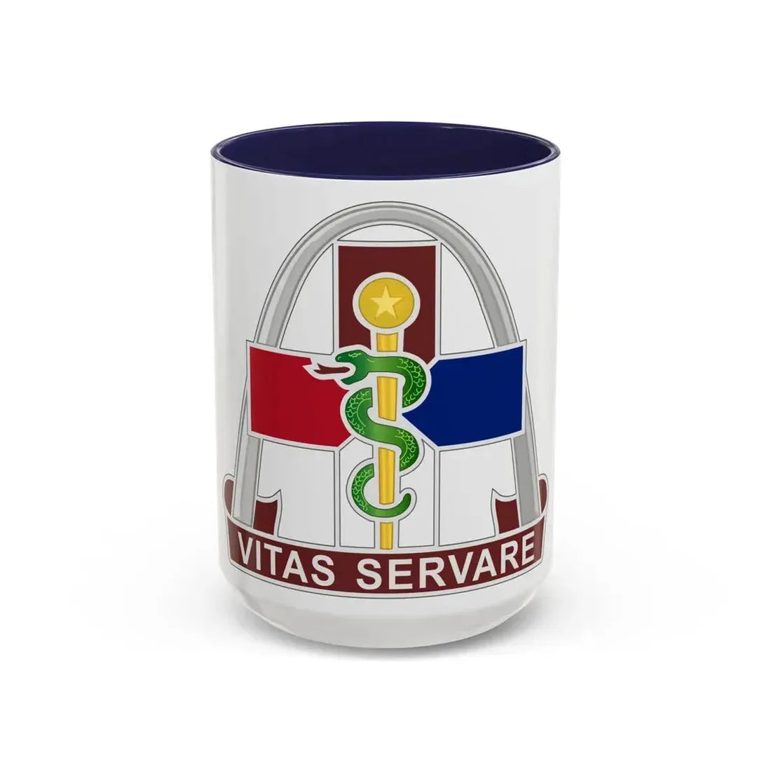 811th Hospital Center (U.S. Army) Accent Coffee Mug 15oz Navy - Go Mug Yourself