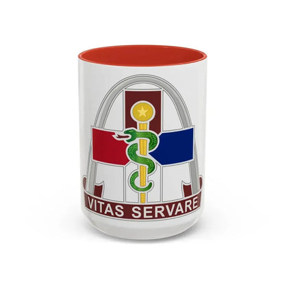 811th Hospital Center (U.S. Army) Accent Coffee Mug 15oz Red - Go Mug Yourself