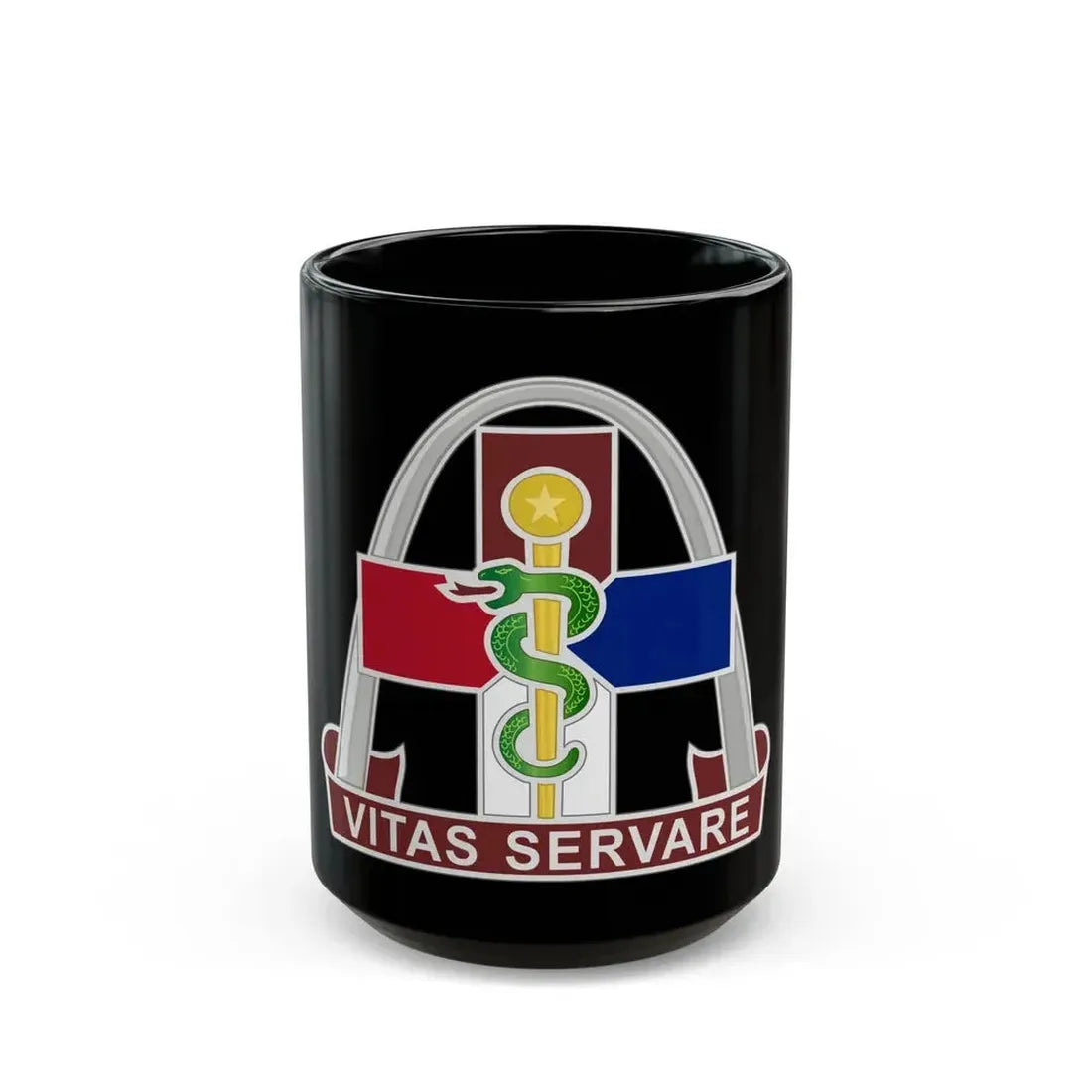 811th Hospital Center (U.S. Army) Black Coffee Mug - Go Mug Yourself