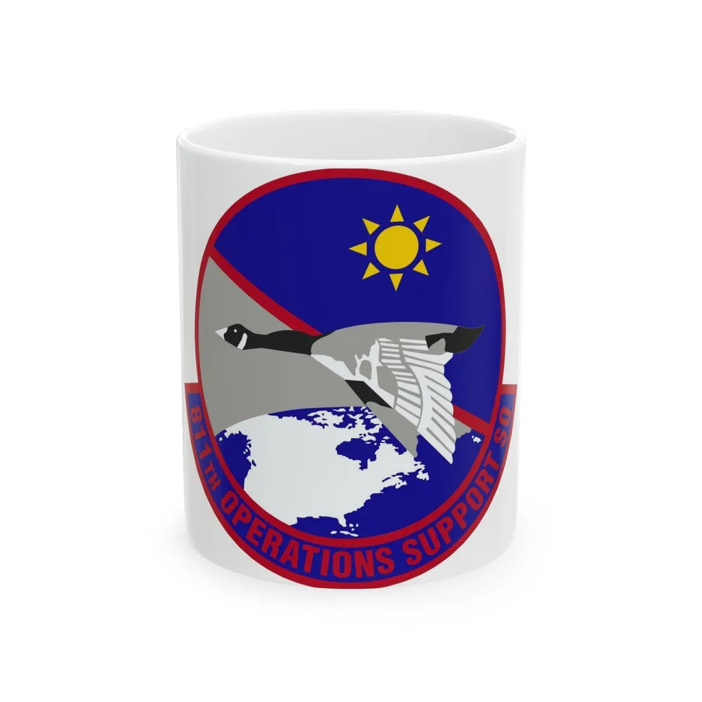 811th Operations Support Squadron (U.S. Air Force) White Coffee Mug-11oz-Go Mug Yourself