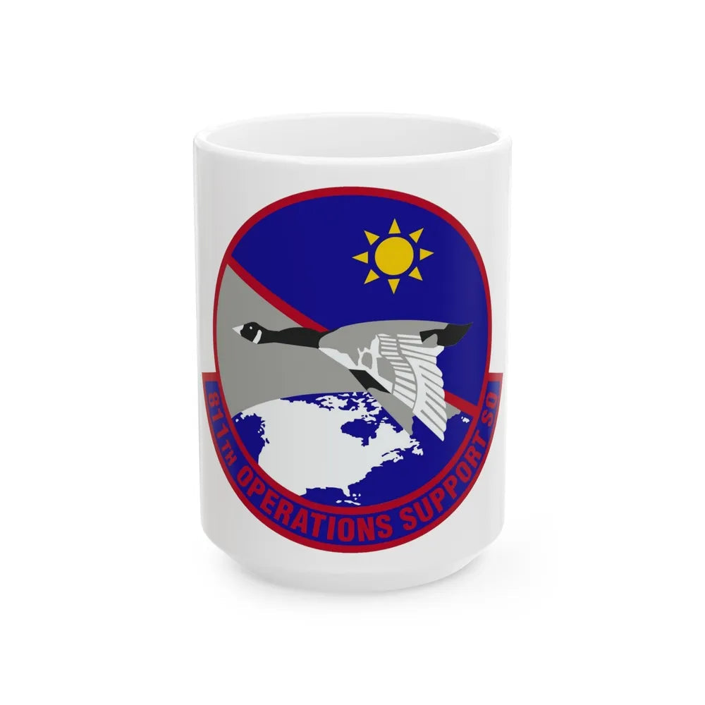 811th Operations Support Squadron (U.S. Air Force) White Coffee Mug-15oz-Go Mug Yourself